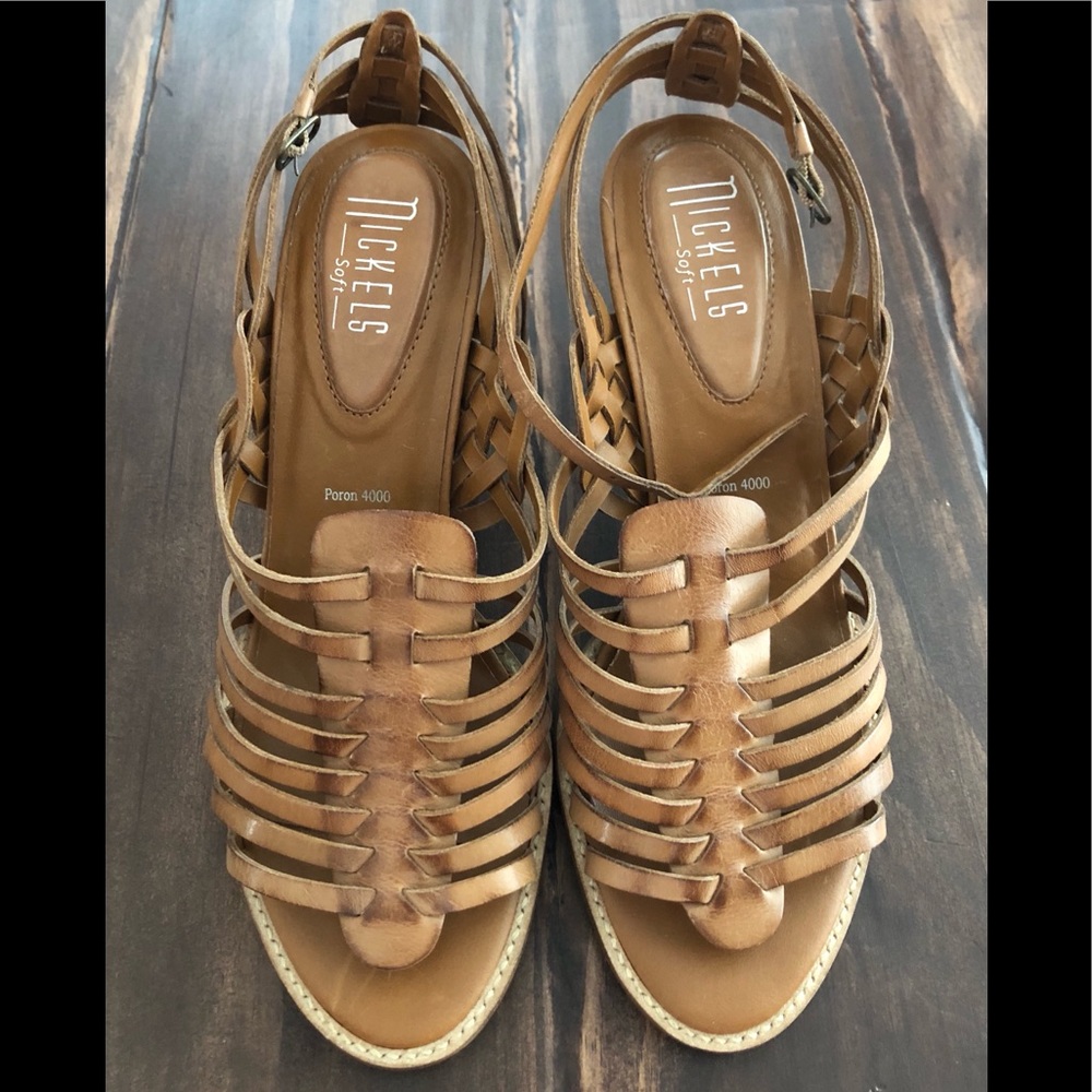 NICKELS Soft - great leather sandals - 7.5 M